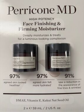 Perricone MD Face Finishing & Firming Moisturizer — Black and White Jars